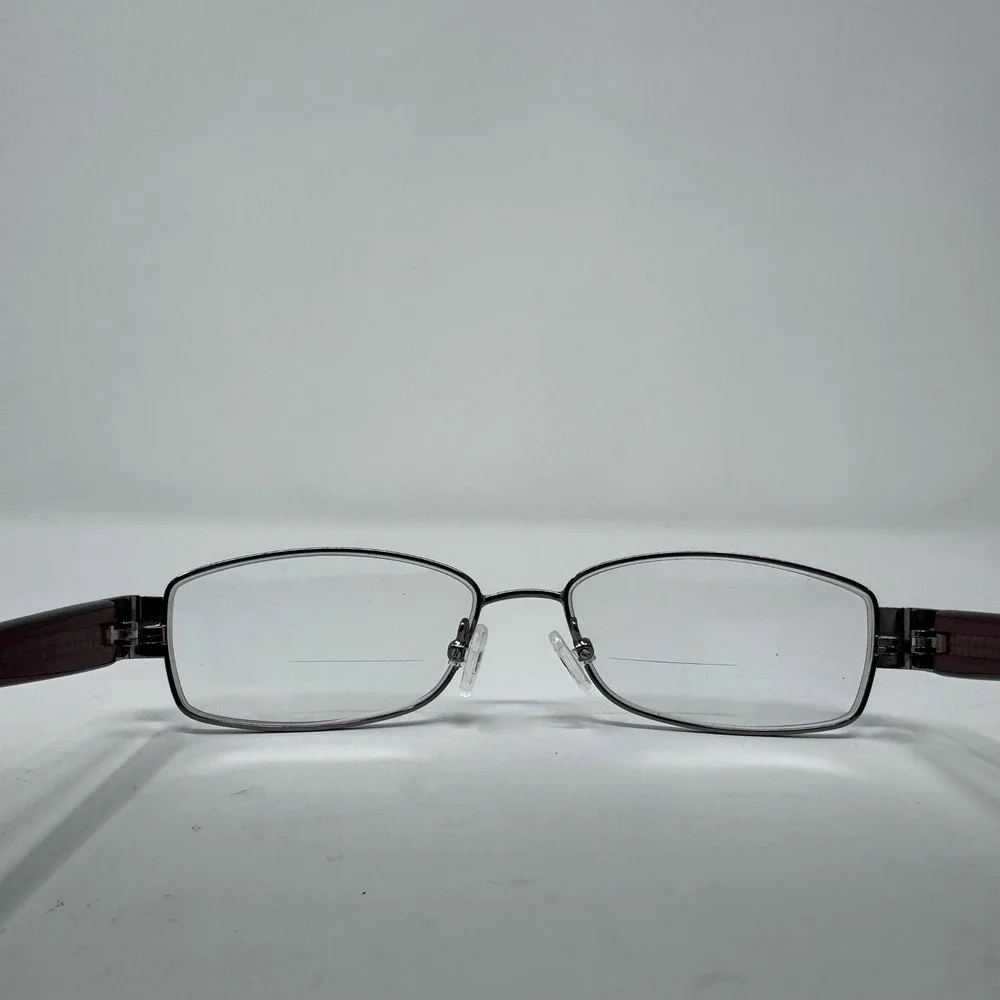Modern Metals Beth Gunmetal Reading‎ Bifocal Eyeglasses FRAMES ONLY 53 15 135